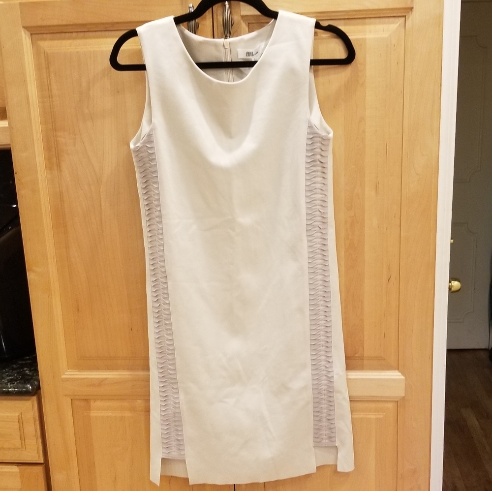 NWT My Tribe Ponti Dress with Leather Trim SZ S